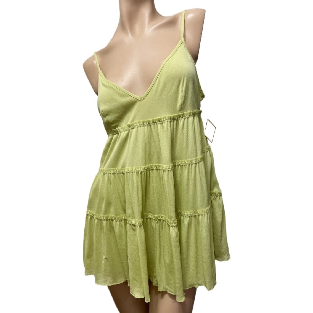 Jasmine & Ginger Nightgown MEDIUM  Stretchy Lime Green